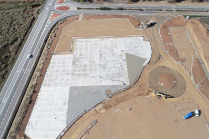 Vista aérea de una infrasestructura
